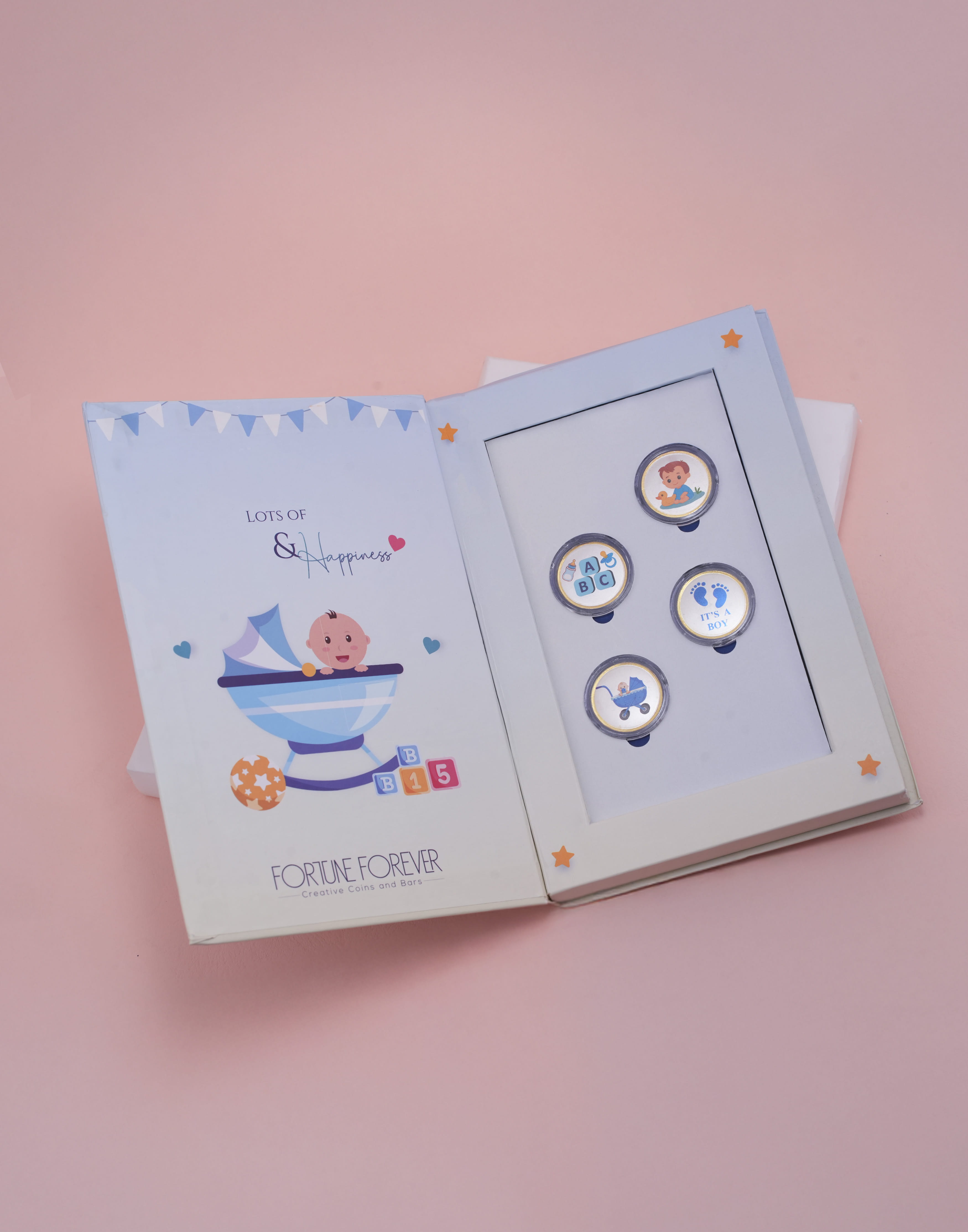 Little Prince Baby Boy Silver Coin Gift Set 4 Coin Edition