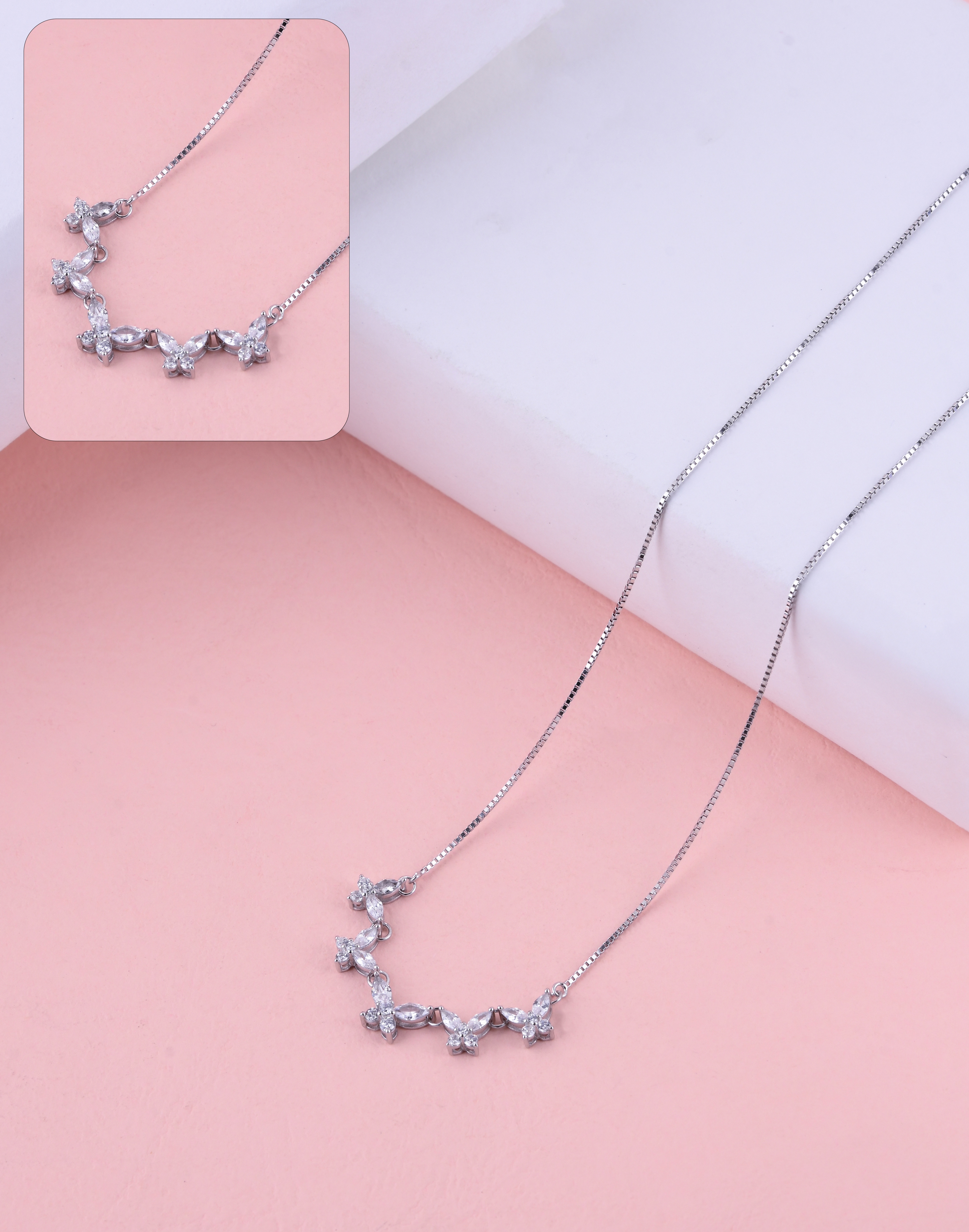 92.5 Sterling Butterfly Spark Charm Dokiya