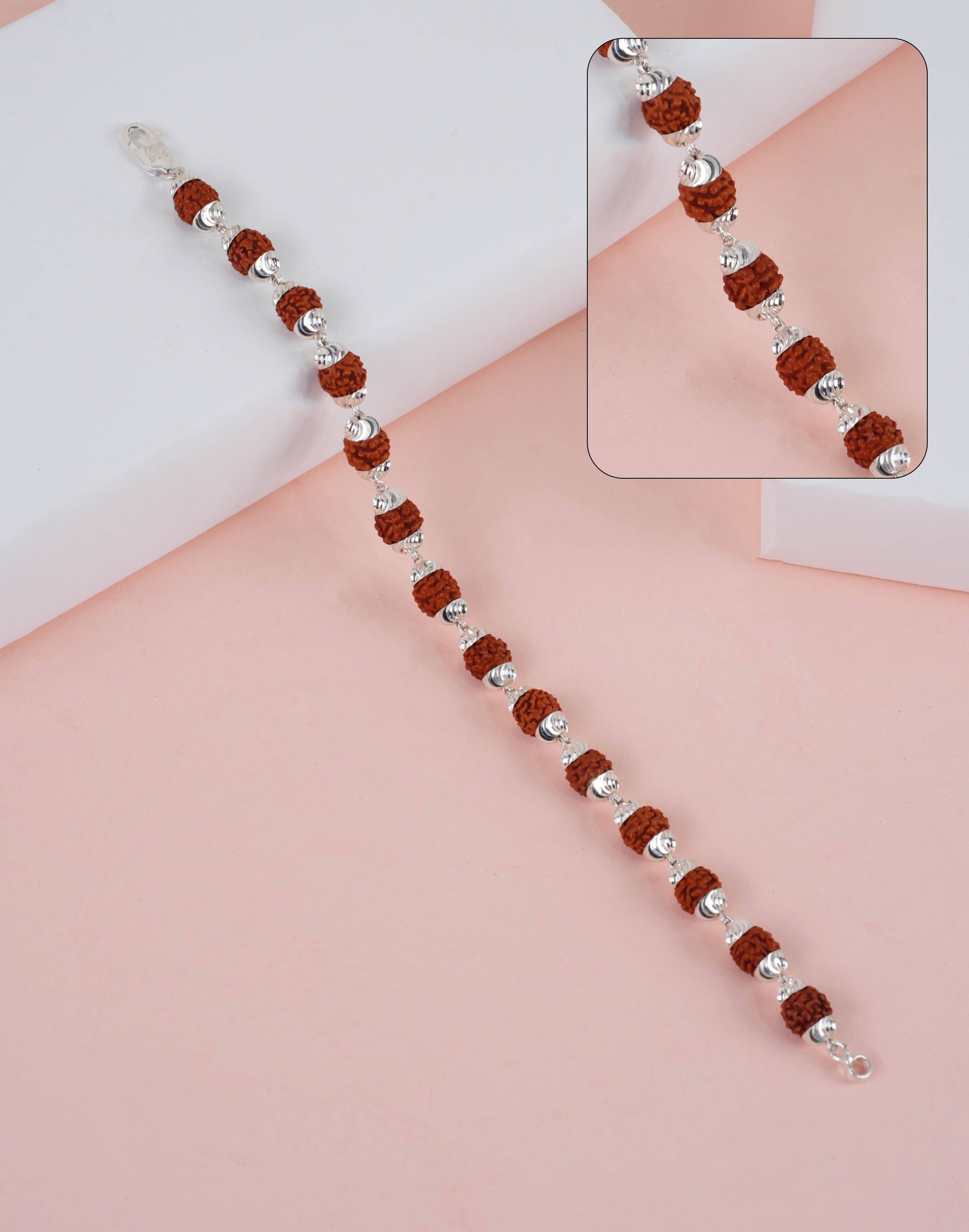 RUDRAKSH KAILASH BRACELET 8-9MM C CUT CAP TOPRI