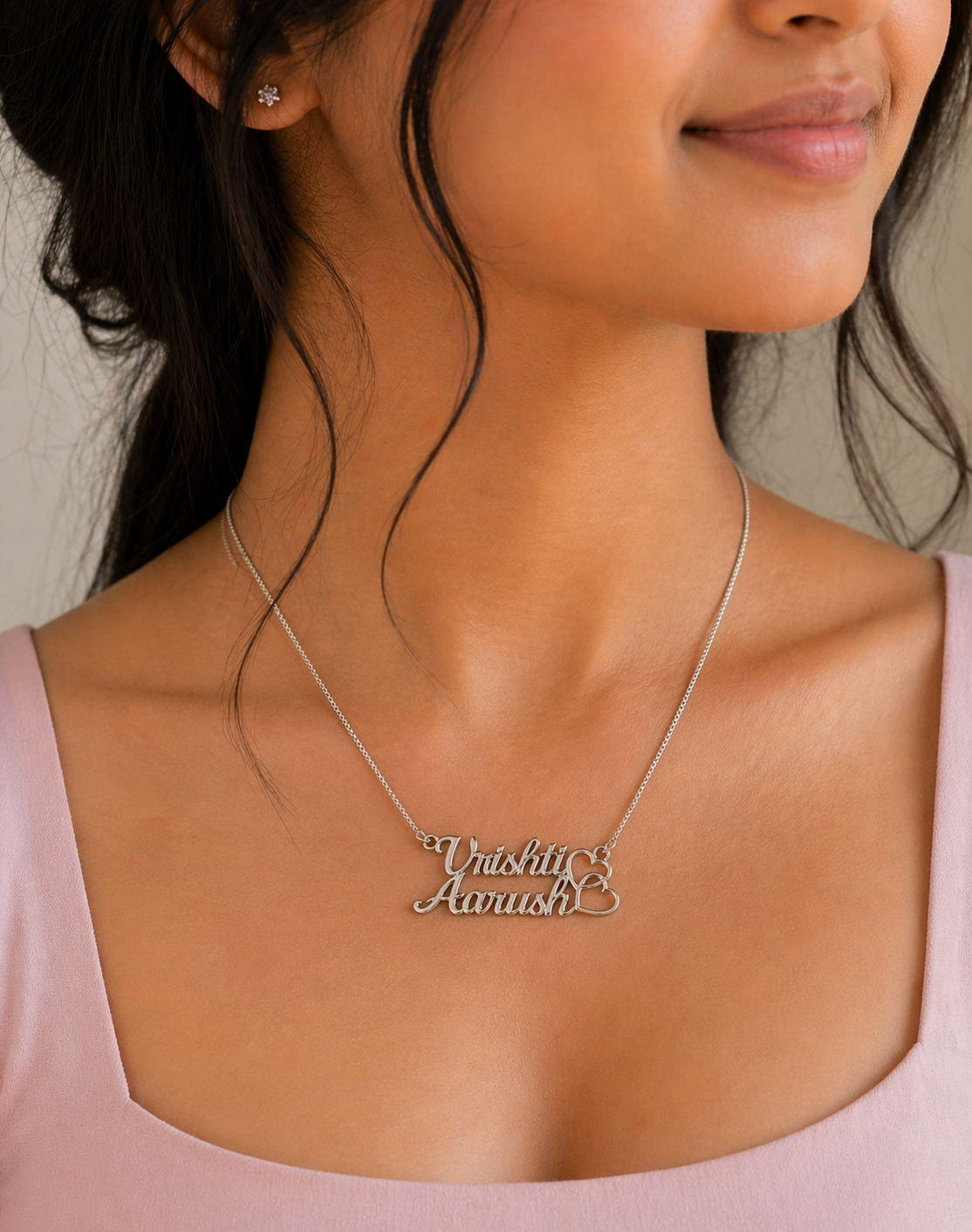 92.5 Name Personalised Pendant With Chain